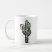Mug Cactus de Noël avec des lumières (Gauche)