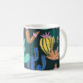 Mug Cactus dessiné à la main : sans couture scandinave (Devant droit)