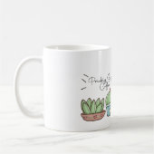 Mug cactus drôle personnalisé avec nom personnalisé (Gauche)