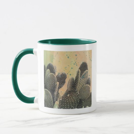 Mug Cactus du désert | Plat vert (Gauche)