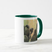 Mug Cactus du désert | Plat vert (Devant droit)