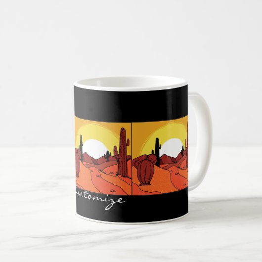 Mug Cactus du désert Sunset Thunder_Cove (Devant droit)