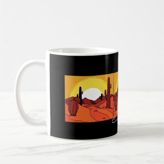 Mug Cactus du désert Sunset Thunder_Cove (Gauche)