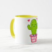 Mug cactus, embrasse-moi (Devant gauche)