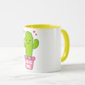 Mug cactus, embrasse-moi (Devant droit)