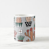 Mug Cactus en fleurs mignons : Motif à main (Centre)