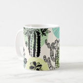 Mug Cactus En Floraison : Charme Sans Mains (Devant gauche)