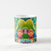 Mug Cactus en pot abstrait (Centre)