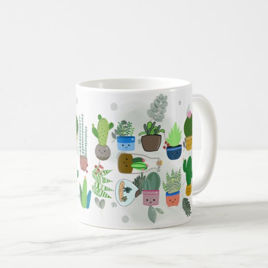 Mug Cactus et l'art floral - Inspirés par la nature (Devant droit)