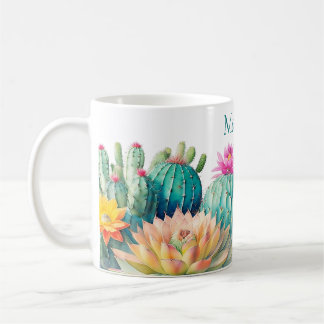 Mug Cactus Et Succulent Avec Nom