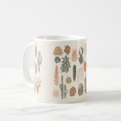 Mug Cactus et succulent motif sans soudure (Devant gauche)