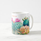 Mug Cactus et Succulentes Avec Nom (Devant droit)