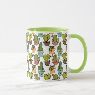 Mug Cactus et Succulents d'intérieur dans le motif de