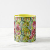 MUG CACTUS FLEURIER, FLEURS JAUNES ROUGES FLEURS (Centre)