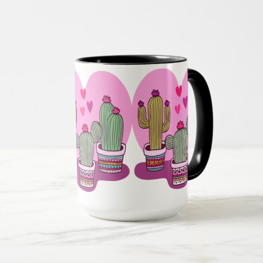 Mug Cactus mignon (Devant droit)