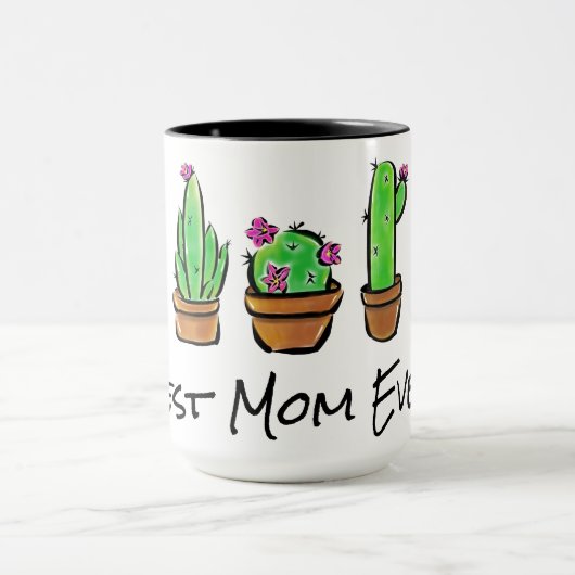 Mug Cactus mignonne cactus succulents meilleure maman  (Centre)