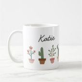 Mug Cactus mignons et fleurs en pot (Gauche)