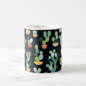 Mug Cactus motif sans soudure en style patchwork avec (Centre)
