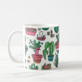 Mug Cactus Motif Succulent (Gauche)