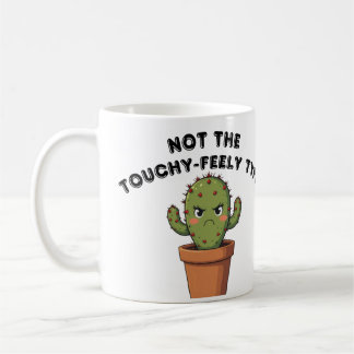 Mug Cactus pas du genre tactile | Introverti drôle