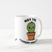 Mug Cactus pas du genre tactile | Introverti drôle (Devant droit)