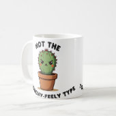Mug Cactus pas du genre tactile | Introverti drôle (Devant gauche)