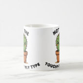 Mug Cactus pas du genre tactile | Introverti drôle (Centre)
