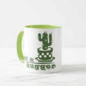 Mug Cactus Pas un gros cactus drôle dire (Devant gauche)