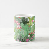 Mug Cactus peint à la main : Vert désert (Centre)