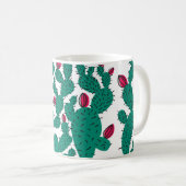 Mug Cactus plant seamless pattern. Abstract hipster de (Devant droit)