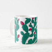 Mug Cactus plant seamless pattern. Abstract hipster de (Devant gauche)