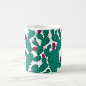 Mug Cactus plant seamless pattern. Abstract hipster de (Centre)