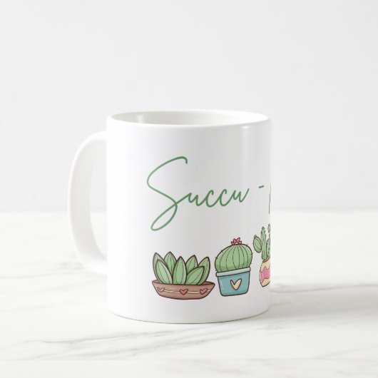 Mug Cactus Plante Succulent (Devant gauche)