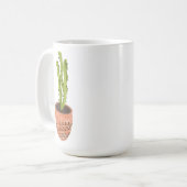 Mug Cactus Plante Terracotta main tirée (Devant gauche)