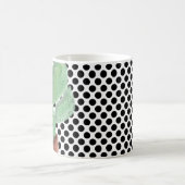 Mug Cactus Points Aquarelle Noir et Blanc (Centre)