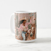 Mug Cactus rose cactus noir occidental Floral (Devant gauche)