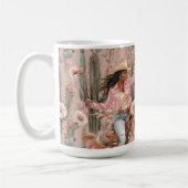 Mug Cactus rose cactus noir occidental Floral (Gauche)