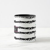 Mug Cactus rose Monogramme rayé (Centre)