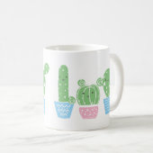 Mug cactus, succulent, mignonette fiesta, mexicaine, (Devant droit)