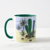 Mug Cactus, succulents. (Gauche)