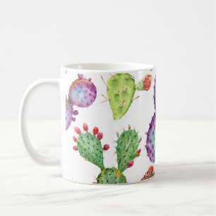 Mug Cactus tropicaux : Aquarelle Motif sans couture