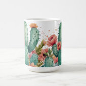 Mug Cactus Vert Aquarelle Succulente Jardin Plante (Centre)