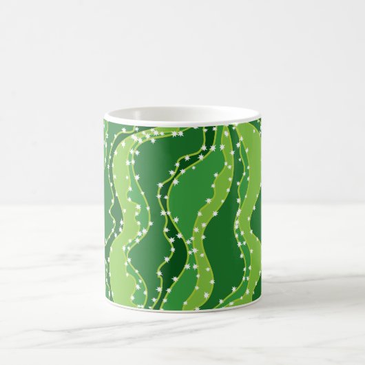 Mug Cactus vert : motif abstrait naturel. (Centre)