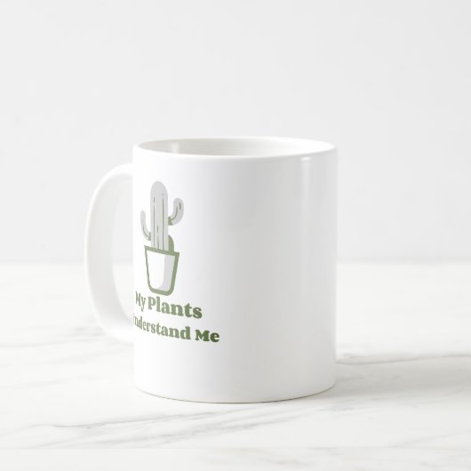 Mug Cactus vert simple (Devant gauche)