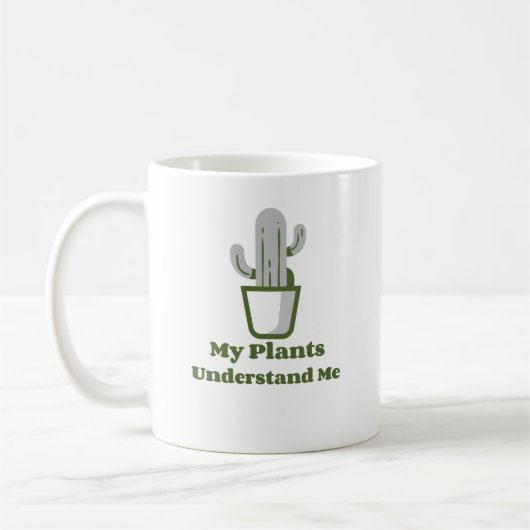 Mug Cactus vert simple (Gauche)