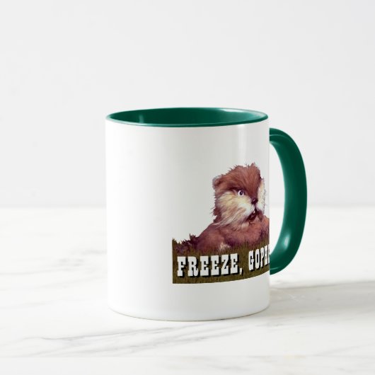Mug Caddyshack | Freeze, Gopher ! (Devant droit)