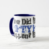 Mug Cadeau 50e anniversaire. Comment La Cinquante Est- (Devant gauche)