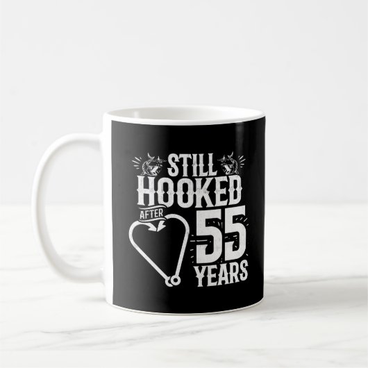 Mug Cadeau 55e Anniversaire de Mariage pour couples ma (Gauche)