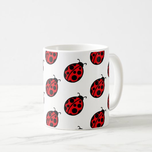 Mug Cadeau à café Red Ladybug (Devant droit)