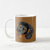 Mug Cadeau à cheveux longs de teckel (Gauche)